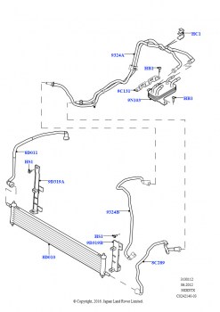 Охладитель топлива в сборе (Дизель 3,0 л 24V DOHC V6 TC, 3,0 л 24 клап. V6 турбо дизель, станд. поток)