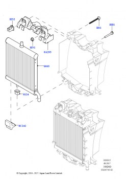 Радиатор/расшр.бачок для охл.жидк. (Вспомогательный блок, 3.0L DOHC GDI SC V6 БЕНЗИНОВЫЙ)