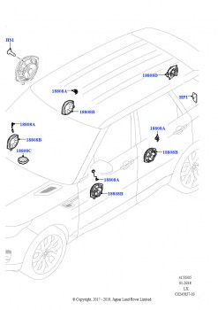 Динамики (Аудиосистема низкой серии - 400 Вт, Аудиосистема среднего уровня)