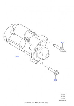 Стартер (2.2L CR DI 16V Дизельный, 9-ступенчат.автоматич. AWD, Стартер - Система запуска/останова)
