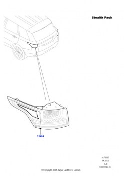 Задние Фонари (Матов.черн.заглушка буксир.проушины, Stealth Pack)