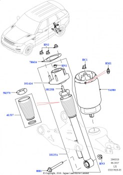 Задние пружины и амортизаторы (Версия SVR, Комплект SVR-Special Vehicle Racing)