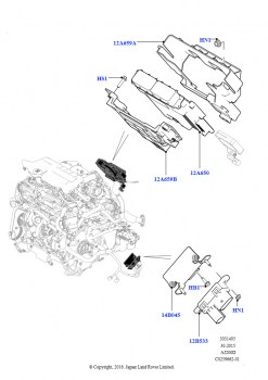 Модули и датчики двигателя (2,0 л I4 DSL MID DOHC AJ200, Сборочный завод Хэйлвуд)