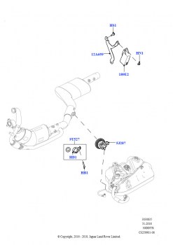 Подача мочевины в систему выпуска (Форсунка и блок управления, Дизельный 3,0 V6, С баком реагента системы диз.двиг.)