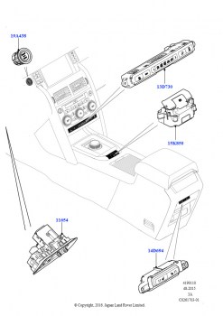 Переключатели (Панель приборов и консоль, Изготовитель - Changsu (Китай))