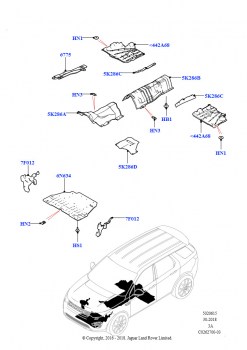 Брызговики теплозащитные экраны (Передний, Кузов, Изготовитель - Changsu (Китай))