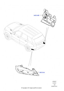 Модули и датчики автомобиля (Система открывания поднимаемой задней двери лёгким толчком, Версия — Core, Без спортивн.звука системы выпуска)