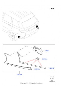 Модули и датчики автомобиля (Система открывания поднимаемой задней двери лёгким толчком, Задняя багажная дверь - без рук, Версия SVR, Комплект SVR-Special Vehicle Racing)