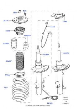 Стойки и пружины передней подвески (Изготовитель - Changsu (Китай))