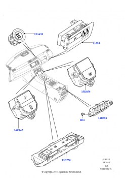 Переключатели (Панель приборов и консоль, Изготовитель - Changsu (Китай))