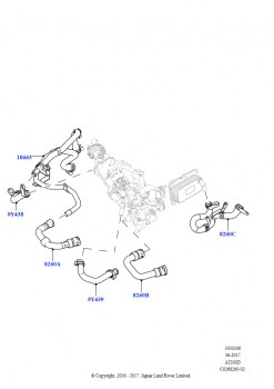 Система охлаждения EGR (2,0 л I4 DSL MID DOHC AJ200, Токсичность выхлопа Euro 4)
