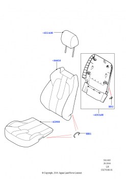 Обивка передних сидений (Перфорированная кожа Taurus, Изготовитель - Changsu (Китай), Сиденье - стандартное)