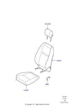 Обивка передних сидений (ПВХ/Замшевый материал)