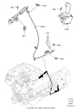 Перекл.пер.-Автомат.кор.пер. (3.0L DOHC GDI SC V6 БЕНЗИНОВЫЙ, 8-ступенчатая АКПП ZF 8HP45)