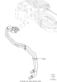 Шланги отопителя (Передний, 2.0L I4 DSL HIGH DOHC AJ200, С подогревателем свежего воздуха, С передн.комфорт. конд.возд.(IHKA), 2.0L I4 DSL HIGH DOHC AJ200, С подогревателем свежего