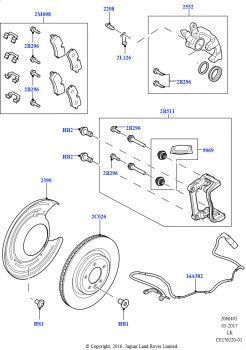Диски и суппорты задних тормозов (Передний диск и суппорт, размер 20, Размер диска и суппорта — передн. 20/задн. 20)