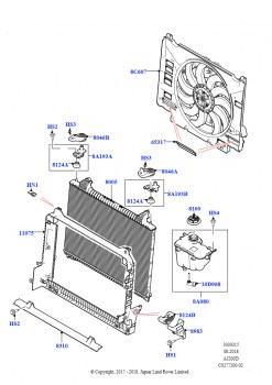 Радиатор/расшр.бачок для охл.жидк. (2,0 л I4 DSL MID DOHC AJ200, 2.0L I4 DSL HIGH DOHC AJ200)