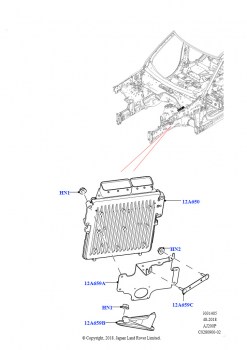 Модули и датчики двигателя (Сборка на заводе в г. Солихалл, 2,0 л I4 High DOHC AJ200, бензин, 2.0L AJ200P Hi PHEV)