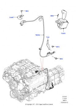 Перекл.пер.-Автомат.кор.пер. (5.0 бензиновый AJ133 DOHC CDA, 8-ступенч.авто.кор.пер.ZF 8HP70 4WD, 5.0L P AJ133 DOHC CDA S/C Enhanced, 8-ступенч.авто.кор.пер.ZF 8HP70 4WD)