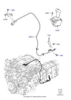 Перекл.пер.-Автомат.кор.пер. (2,0 л I4 High DOHC AJ200, бензин, 8-ступенчатая АКПП ZF 8HP45)