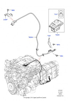 Перекл.пер.-Автомат.кор.пер. (Сборка на заводе в г. Солихалл, 2,0 л I4 High DOHC AJ200, бензин, 8-ступенчатая АКПП ZF 8HP45)