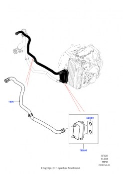 Системы охлаждения коробки передач (2,0 л I4 Mid DOHC AJ200, бензин, 9-ступенчат.автоматич. AWD, Изготовитель - Changsu (Китай), Без активного подогрева коробки передач)