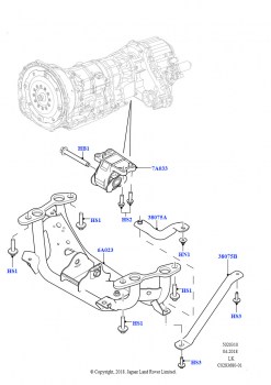 Опора коробки передач (4.4L DOHC DITC V8 Diesel)