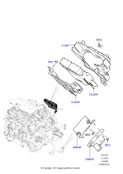 Модули и датчики двигателя (2.0L I4 DSL HIGH DOHC AJ200, Страна изготовления — Бразилия)