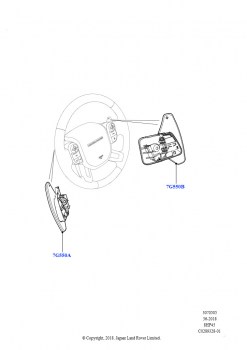 Перекл.пер.-Автомат.кор.пер. (Сборка на заводе в г. Нитра, 8-ступенчатая АКПП ZF 8HP45, Подрулевые лепестки, 8-ступенчатая АКПП ZF 8HP45, Лепестковое переключ.передач-Noble)