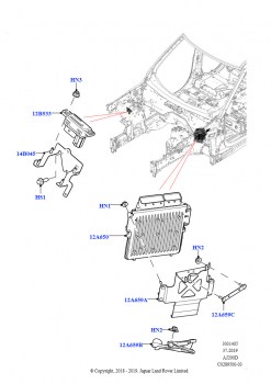 Модули и датчики двигателя (Сборка на заводе в г. Нитра, 2.0L I4 DSL HIGH DOHC AJ200, 2,0 л I4 DSL MID DOHC AJ200)