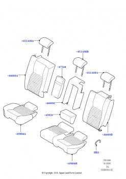 Обивка задних сидений (Кожа/замша, Страна изготовления — Бразилия, 60/40,салазки,сквозн.размещ.грузов)