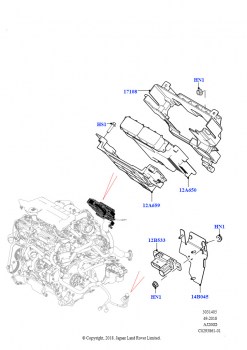 Модули и датчики двигателя (2.0L AJ20D4 Diesel High NFE, Сборочный завод Хэйлвуд)