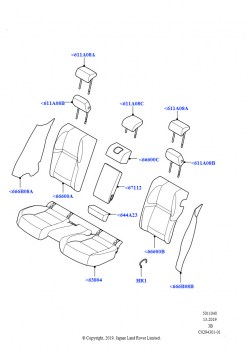 Обивка задних сидений (Extended Windsor)