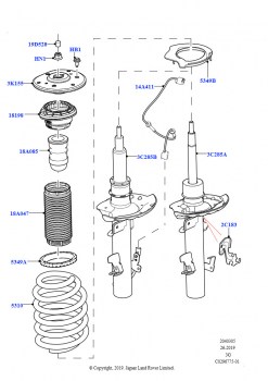 Стойки и пружины передней подвески (Изготовитель - Changsu (Китай))