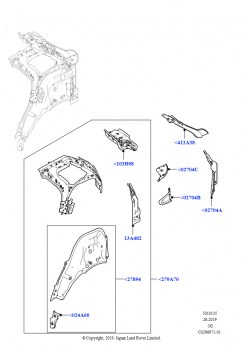 Боковые панели - внутренние (Середина - Задняя часть, Внутренняя сторона - Задняя часть, Изготовитель - Changsu (Китай))