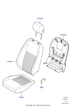 Обивка передних сидений (Miko/PVC, Сборочный завод Хэйлвуд)