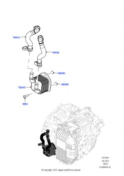 Системы охлаждения коробки передач (1.5L AJ20P3 Petrol High, 8 Speed Automatic Trans 8G30, Изготовитель - Changsu (Китай))