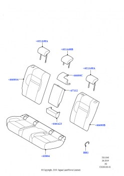 Обивка задних сидений (Luxtec Seats, Изготовитель - Changsu (Китай))