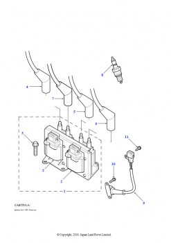 Катушка и провода зажигания (2,0 л 4 цил. MPi серия Т бензин)