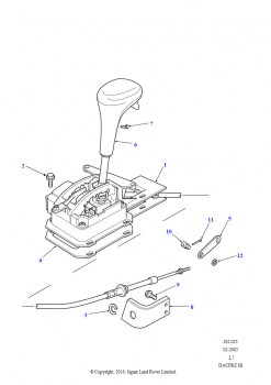 Механизм переключения передач (Автоматическая коробка передач, 4-ступ. автомат. коробка передач)