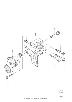 Крепление компрессора системы кондиционирования воздуха (1,8 л 4 цил. серия K бензин)
