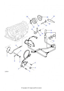 Переключатель, жгут проводов и механизм переключения передач (Автоматическая коробка передач)