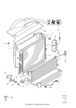 Радиатор и система охлаждения (2,5 л 5 цил. турбо дизель)