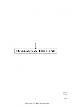 Паспортные таблички (Holland & Holland)