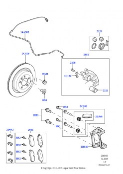 Диски и суппорты задних тормозов