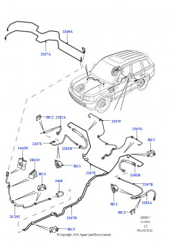 Задние тормозные трубопроводы