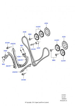 Газораспределительный механизм (3,6 л V8 32V DOHC EFi дизель Lion)