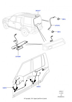Электропроводка кузова и задка (Передние и задние двери)